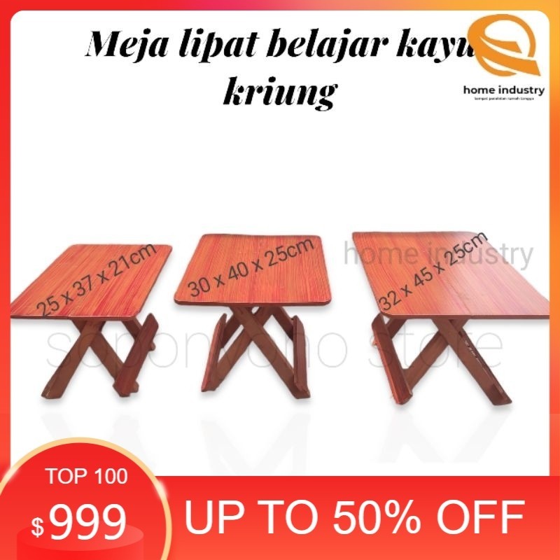 

Meja Lipat Belajar/Meja Laptop/Meja Kerja portable/meja ngaji/meja belajar serbaguna/meja lipat silang terlaris