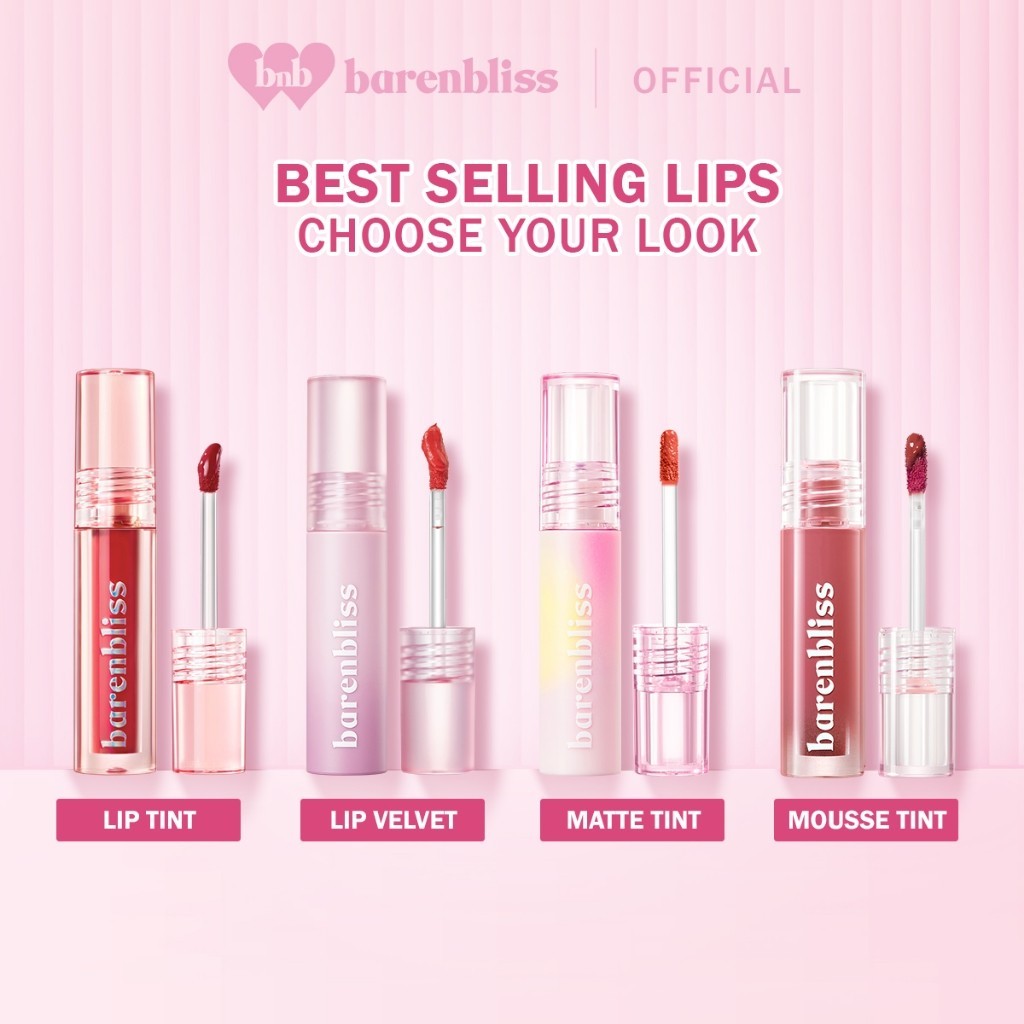 BNB barenbliss Best Selling Gorgeous Lips - Lip Tint Lip Velvet Matte Tint Mousse Tint Liptint BNB B