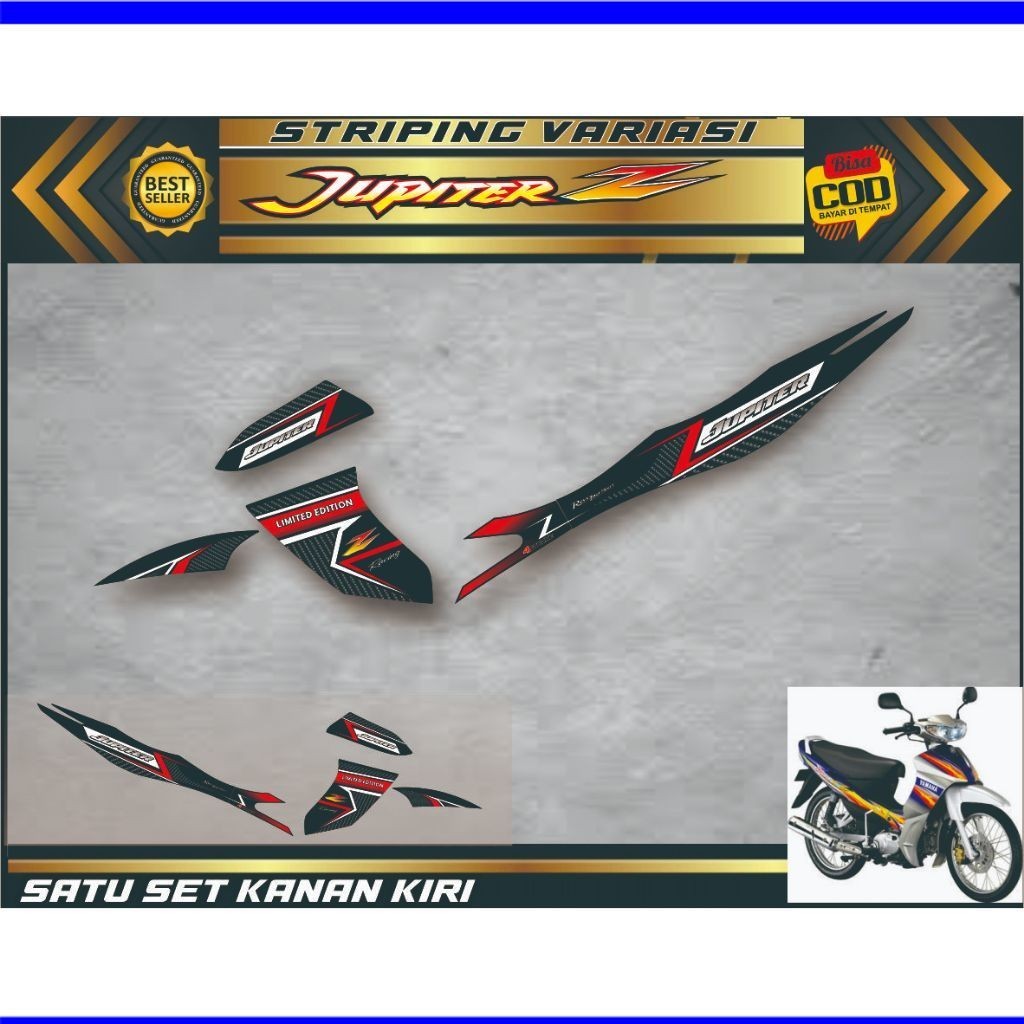 VARIASI/ striping stiker jupiter z old burhan variasi stiker motif simple jupiter z VARIASI LIST