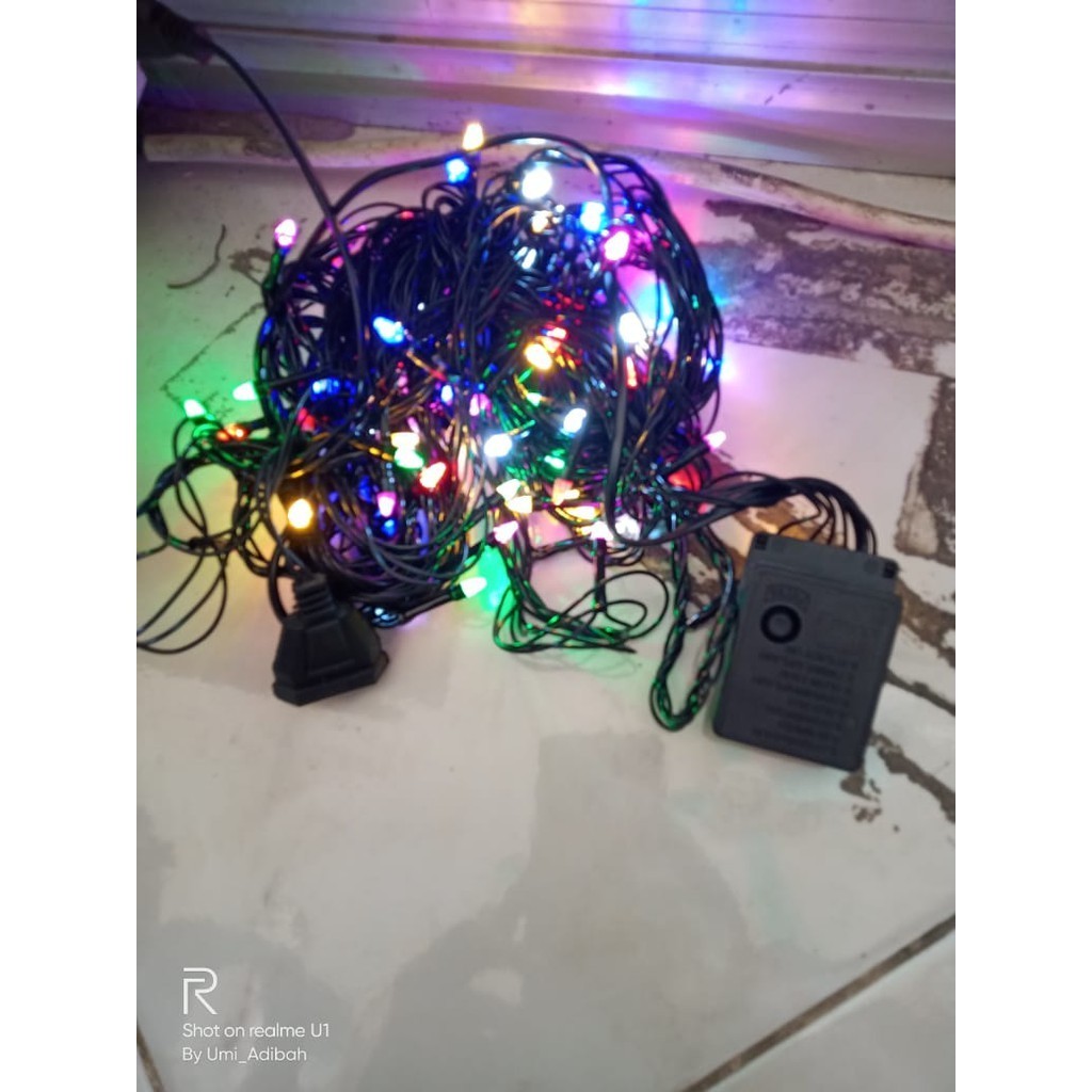 LAMPU TUMBLER WARNA WARNI RAINBOW  LAMPU LED NATAL DAN 17 AGUSTUS LED EMICO