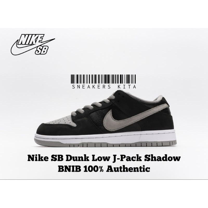 Sepatu Nike SB Dunk Low J-Pack Shadow Black Grey BQ6817-007 BNIB 100% Authentic