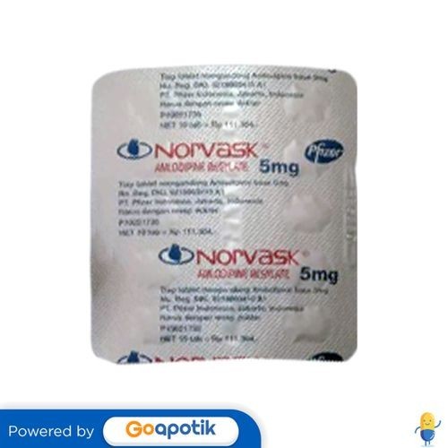 Norvask 5 Mg Blister 10 Tablet