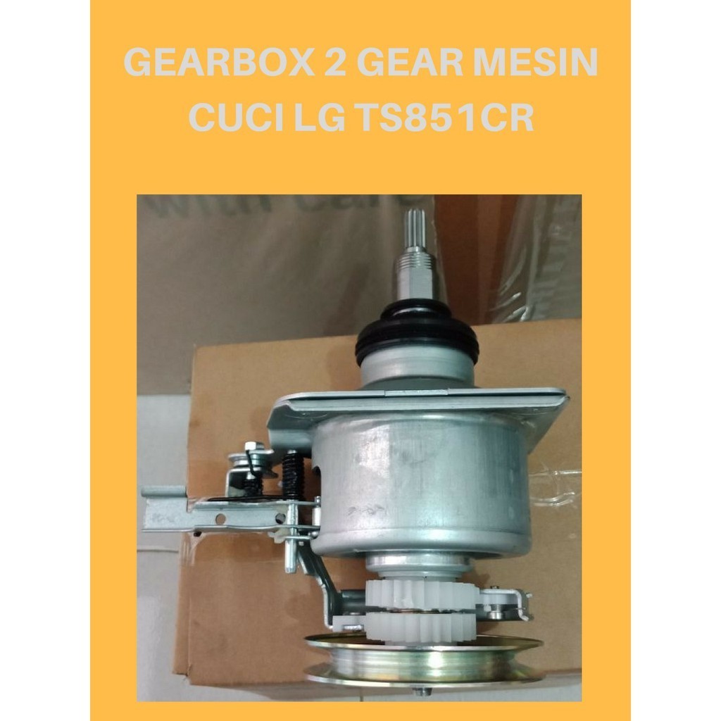 GEARBOX 2 GEAR - CLUTCH - GEARCASE AUTO MESIN CUCI TOP LOADING TURBO DRUM LG SERIAL TS851CR