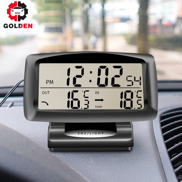 Termometer Mobil Alarm Digital Jam Alarm Elektronik