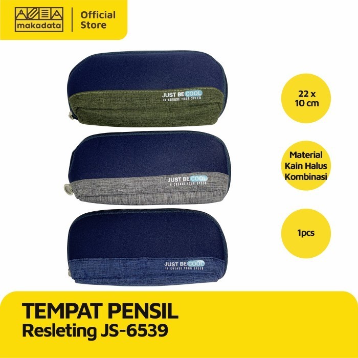 

Andma PENCIL CASE | TEMPAT PENSIL KAIN JS-6539 (1 PCS) MURAH