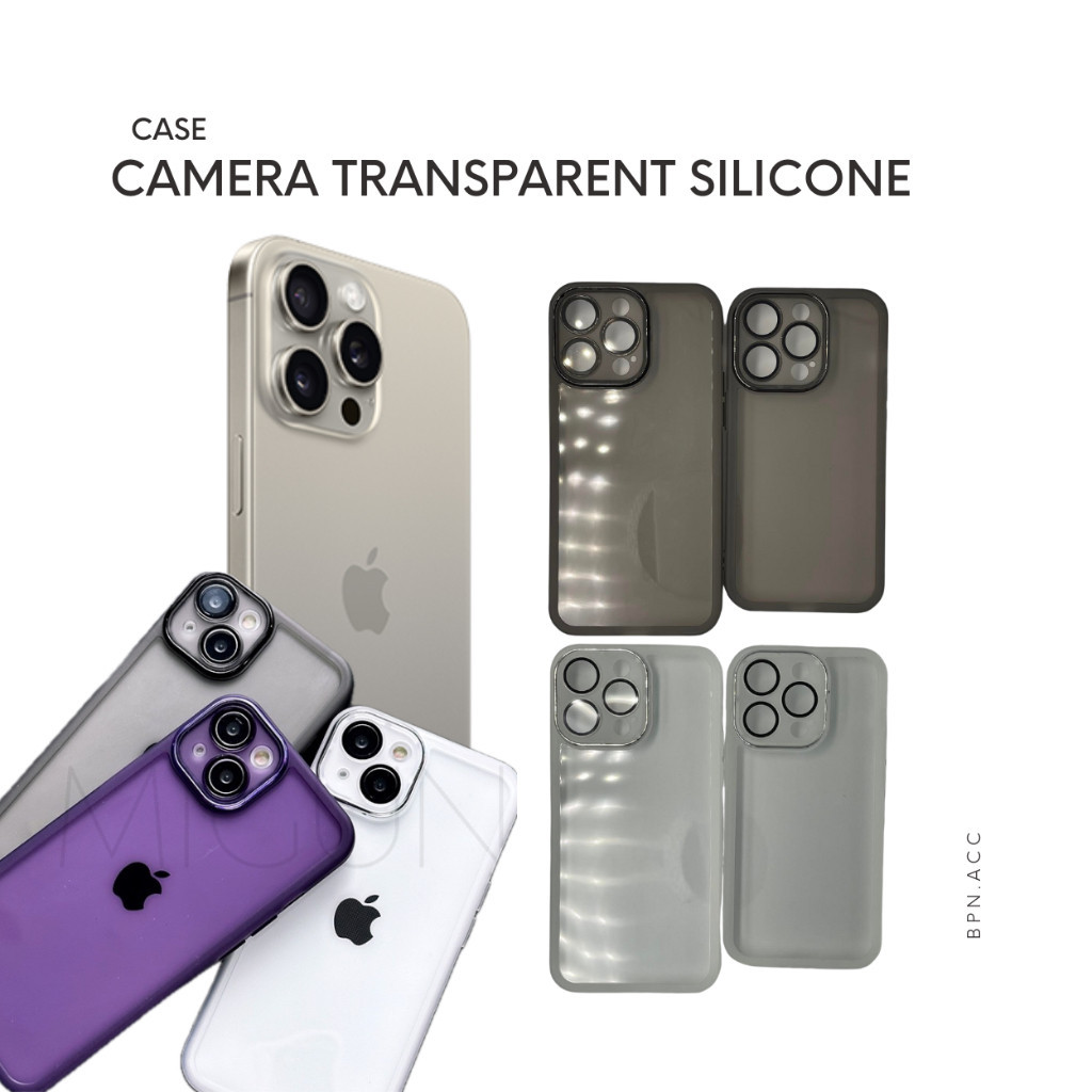 Case iPhone Camera Lens Transparent Silicone Casing - BALIKPAPAN ACC