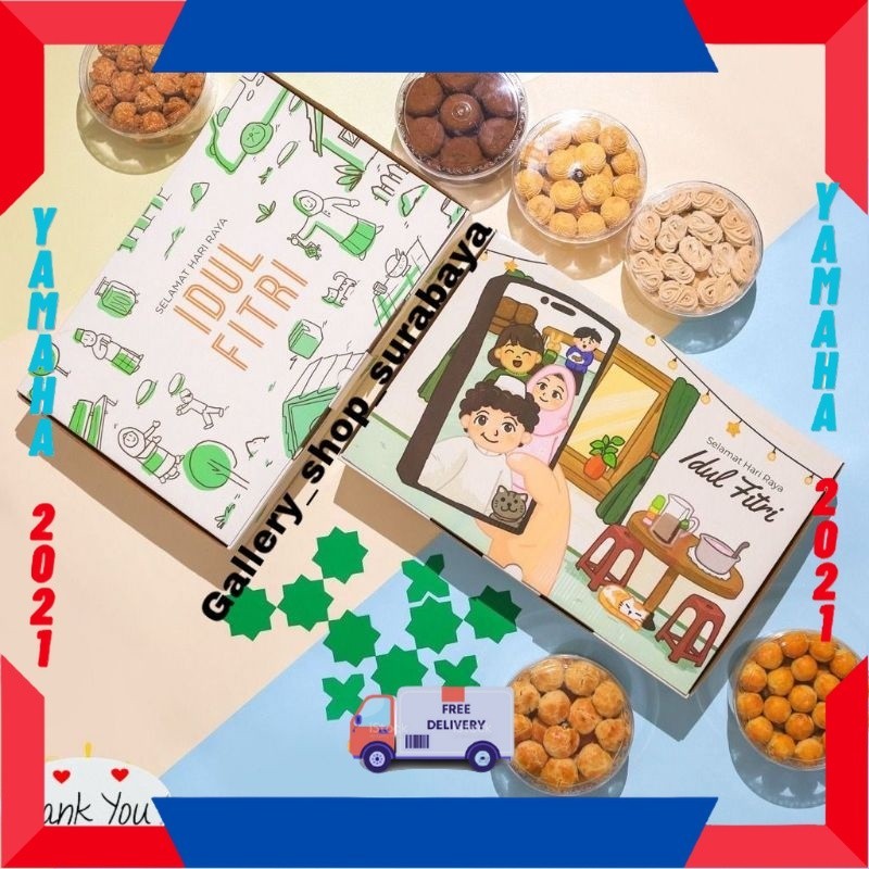 

KADO HAMPERS PASTRY ISIAN BANYAK FULL / READY KARDUS LEBARAN 500 GRAM 6 TOPLES MURAH KUE KERING PARCEL IDUL FITRI BULAT / SIAP KIRIM AMAN IDUL FITRI 1445