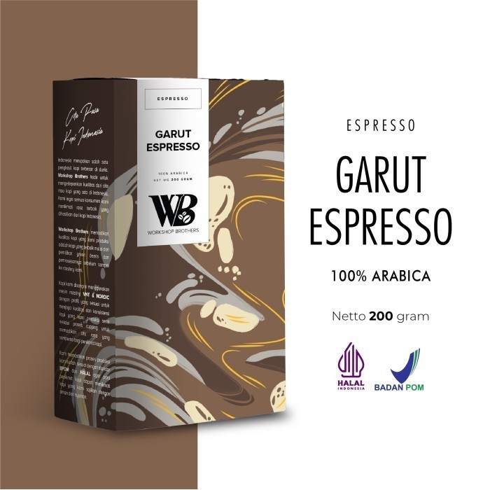 

[Coffee New] Workshop Brother Kopi Aceh Gayo Espresso Biji atau Bubuk - Halus, 200 gram