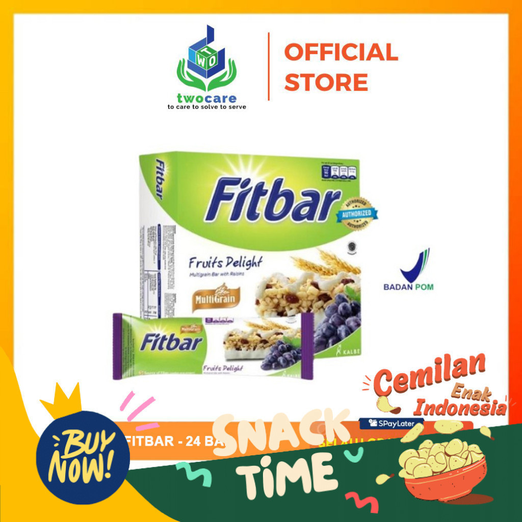 

PROMO SPESIAL Fitbar Multigrain 2 Box Isi 24 Pcs Snack Cemilan Sehat All Varian