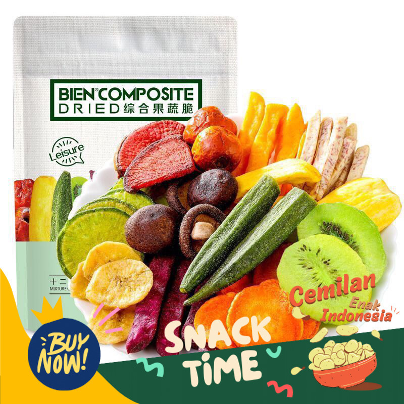 

Special Diskon [COD] SNACK SAYUR KERING PERPADUAN SAYUR DAN BUAH| CEMILAN | HEALTHY CRUNCHY VEGGIE SNACK 250gr