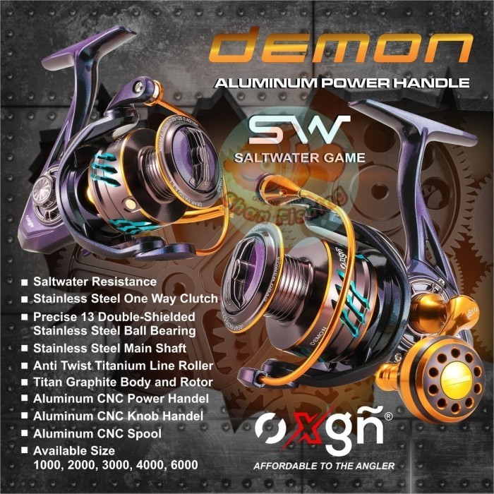 [Best] Reel Spinning OXGN Demon SW (power handel) - 1000 SW