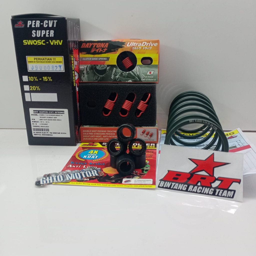 PROMO PAKET CVT 3IN1 NMAX LEXI AEROX FRE GO UP GRADE CVT NMAX PER CVT ROLLER BRT PER KAMPAS GANDA KA