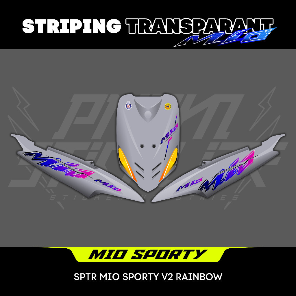 STRIPING MIO SPORTY URBAN STIKER TRANSPARAN MIO SPORTY URBAN V2