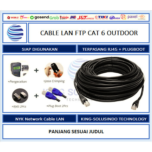 Kabel LAN Cat6 90 Meter FTP Outdoor | Kabel LAN Outdoor 90 Meter