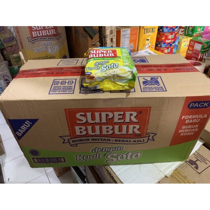 Ambar Super Bubur Soto 1 Dus Karton isi 40 Pcs Bubur Instan