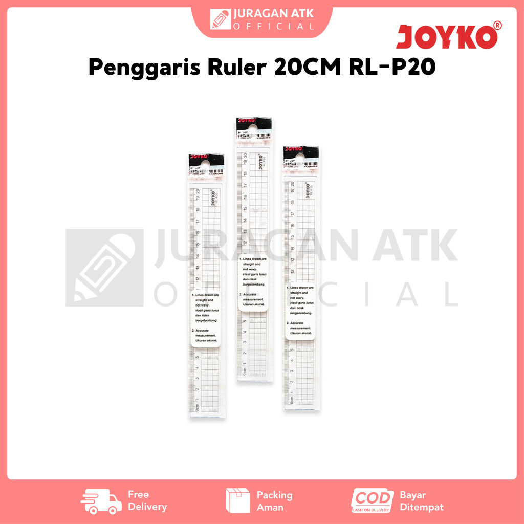 

Penggaris Ruler 20CM Joyko RL-P20