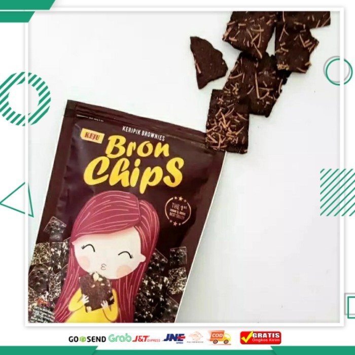 

Paling Murah Keripik Brownies Bronchips 60 gram Bron Chips Kripik Keju Cheese Snack - Keju