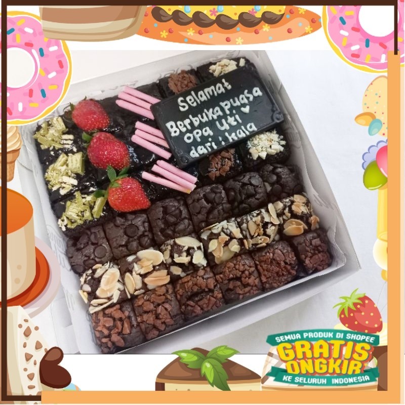 

Brownies kukus/ brownies panggang/ kue ulang tahun/ hampers depok/ kue ultah/ King J Snack