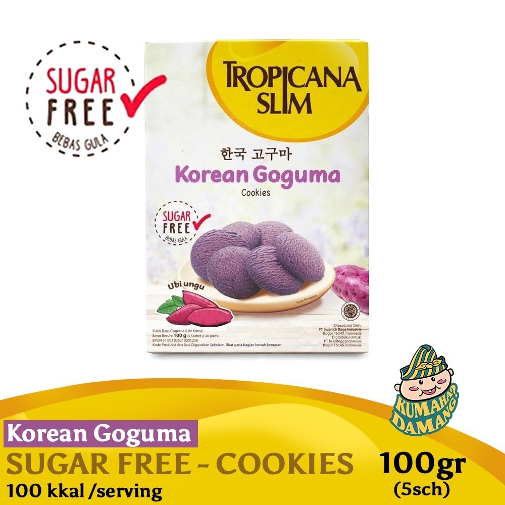 

Tropicana Slim Korean Goguma Sugar Free Cookies - 5 Sch