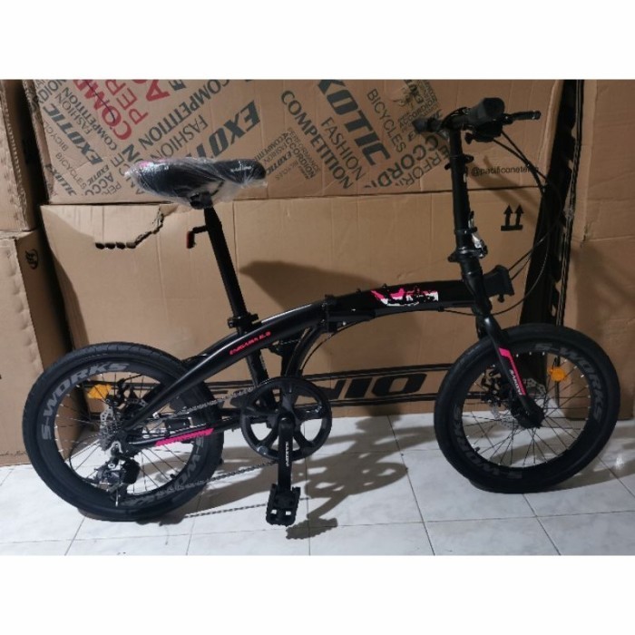 Sepeda Lipat 20 Sakoni Enigama 10.8 Alloy 2x9 Speed Hydrolic Sensah Murah