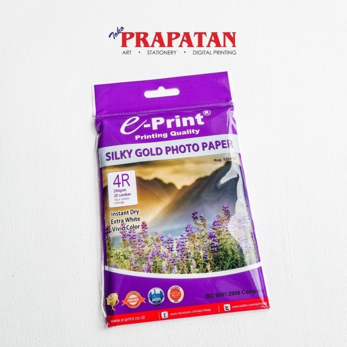 

E-Print Silky Gold Photo Paper 4R 260gsm -YY41