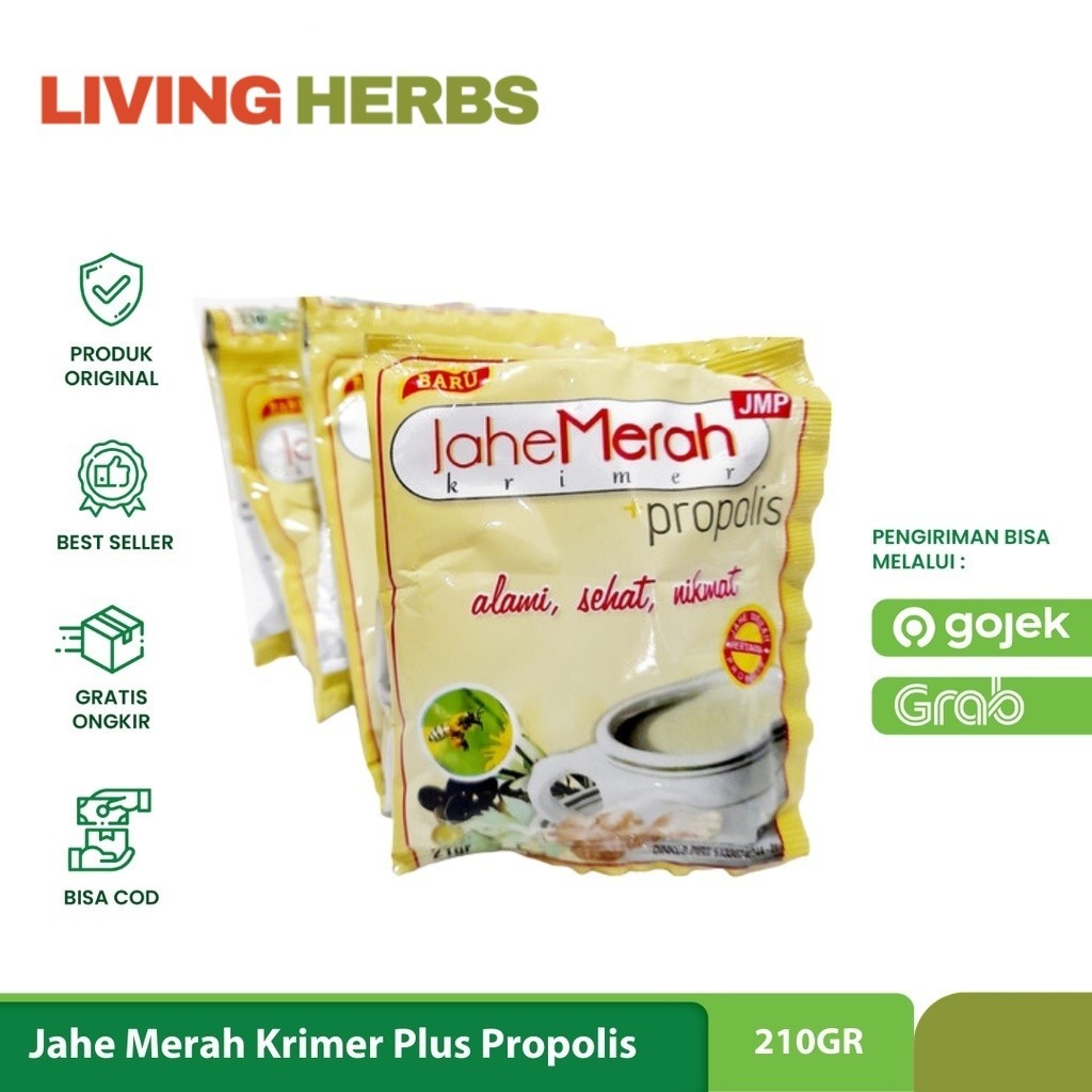 

JMP - Jahe Merah Krimer Propolis Renceng isi 12 Saset