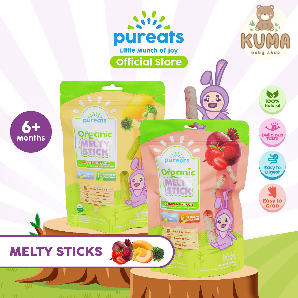 Pureats Melty Stick - Camilan Snack Anak Bayi 6 bulan +