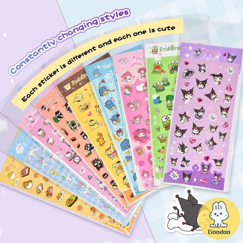 

Stiker Kartun Stiker Buku Tempel Melodi Kuromi Cinnamoroll yang Menggemaskan - GOOD