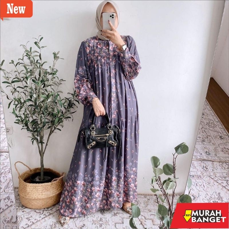 Gamis wanita untuk lebaran- Gamis Alena Rayon Diamond/Gamis Rayon Diamond/Auliya Dress/Alena Dress/A