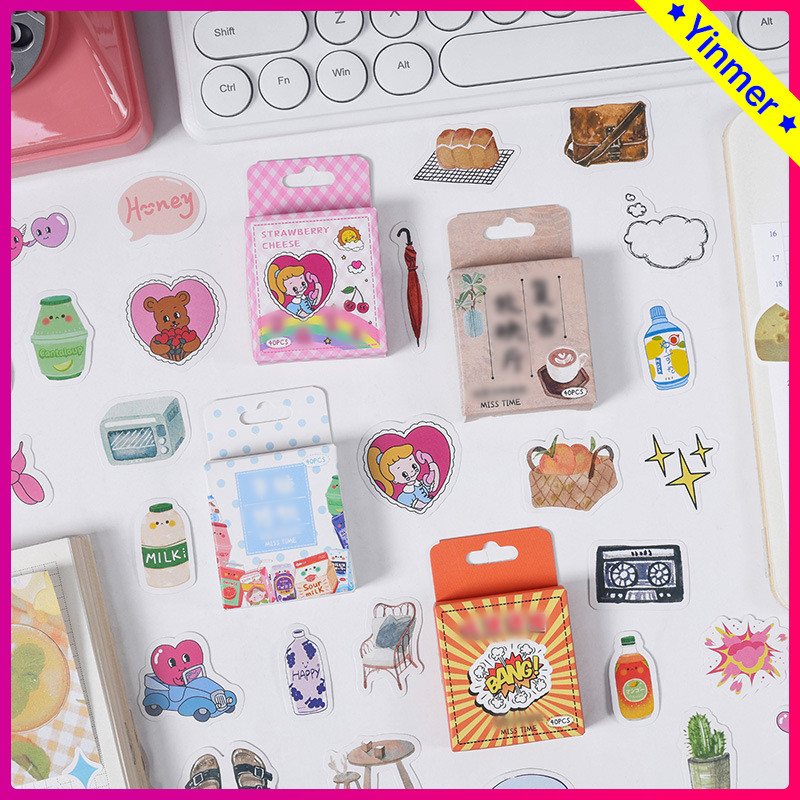 

COD✨Stiker Buku Besar Tangan Lucu Stiker Anak Kreatif Kartun Bahan Alat Tulis Retro Gaya Ins-Yinmer