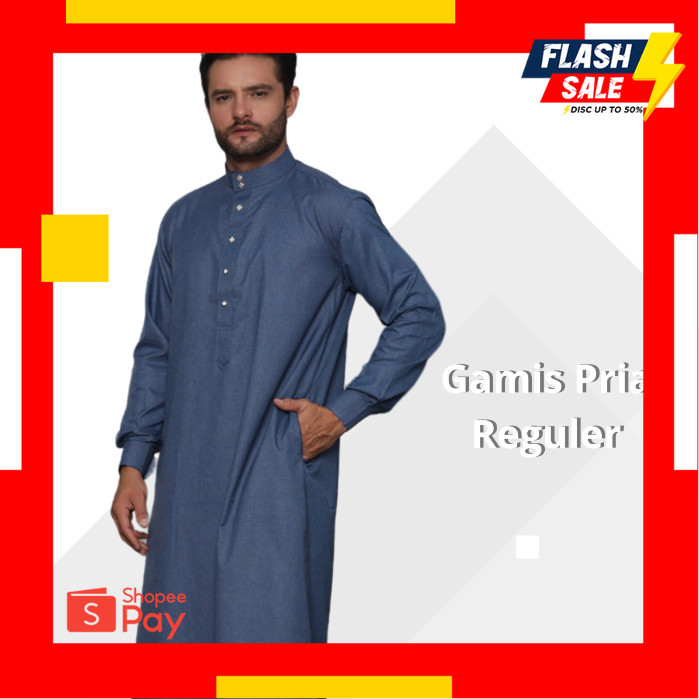 LEBARAN SALE 4.4 |  (ANEKA #07 ) Jubah gamis pria mewah AS SABAR Polos Gamis Thobe model haramain ha