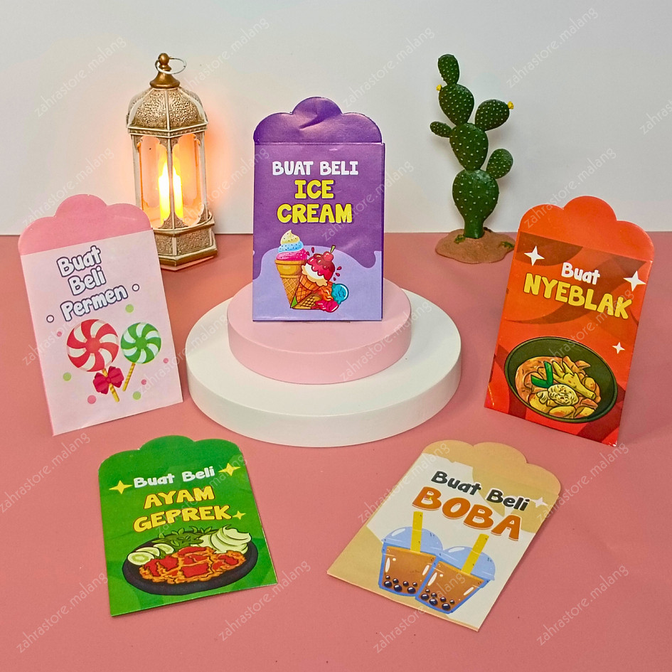 

100 Pcs Amplop Estetik 2024 | Siap Pakai Amplop Lebaran