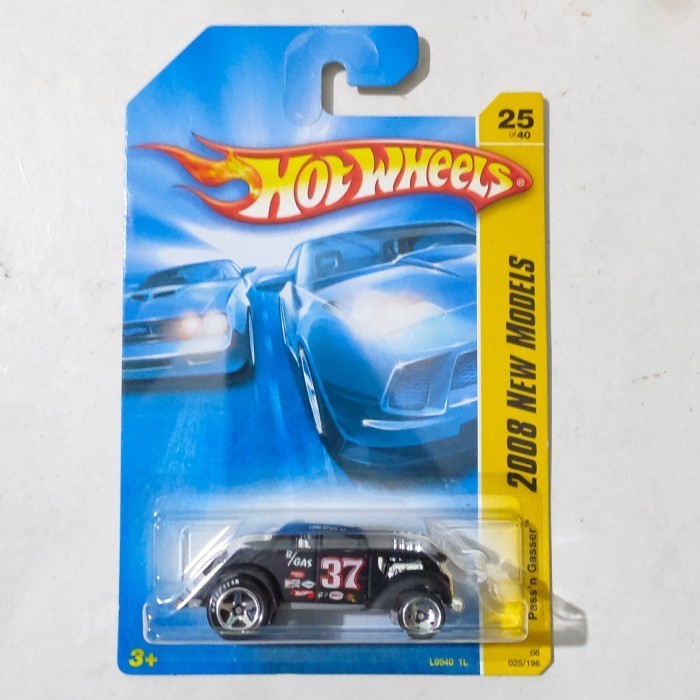 HW Hot Wheels Pass'N Gasser Pass N Gasser hitam 2008 Ban Good Year -DD24