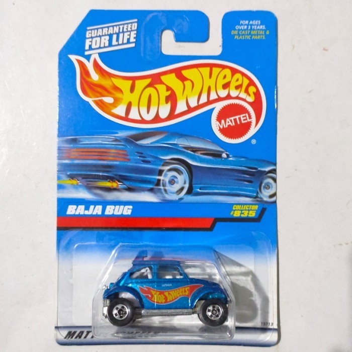 HW Hot Wheels Baja Bug biru tampo HW 1998 ban BW made in India - Cukup Mulus -DD24