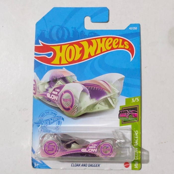 HW Hot Wheels Cloak and Dagger Glow in the Dark 2021 Glow Racers -DD24