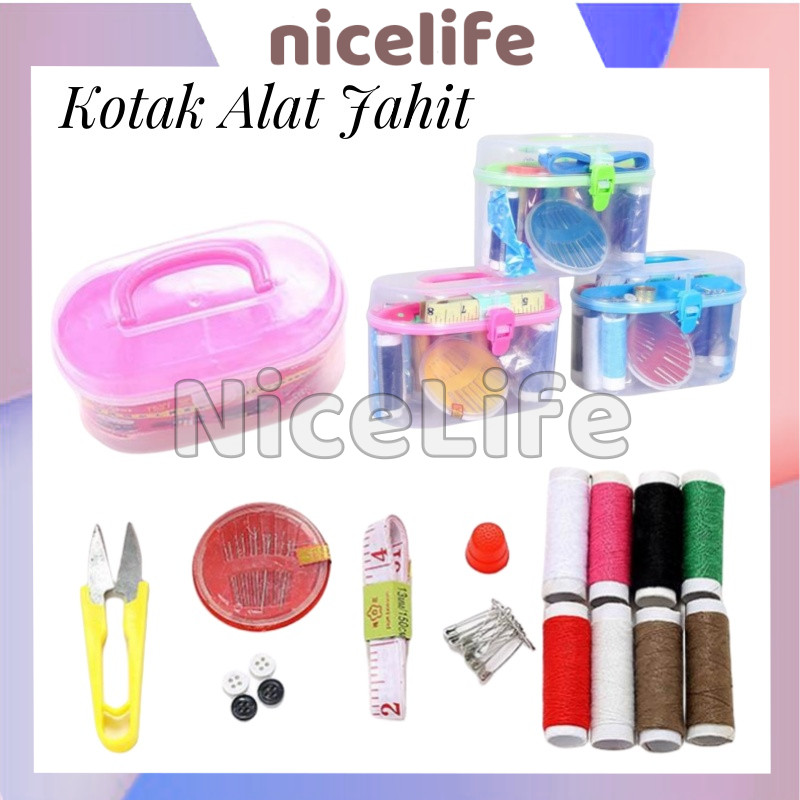 Alat Jahit / Kotak Perlengkapan Jahit / Kotak Alat Jahit Alat Set Jahit / Paket Perlengkapan Menjahi