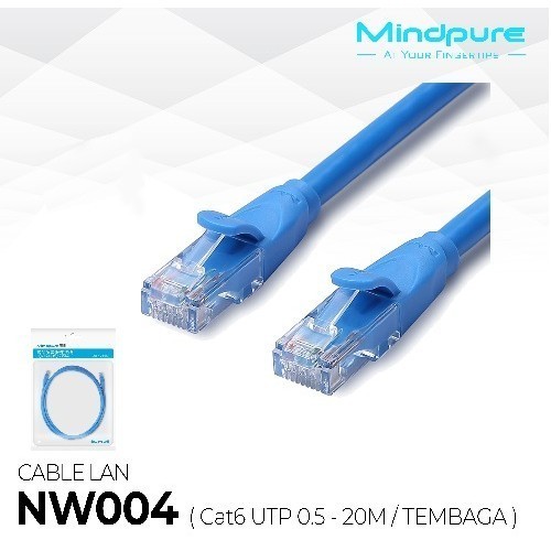 CABEL LAN CAT 6 UTP 0.5M / 10M  MINDPURE