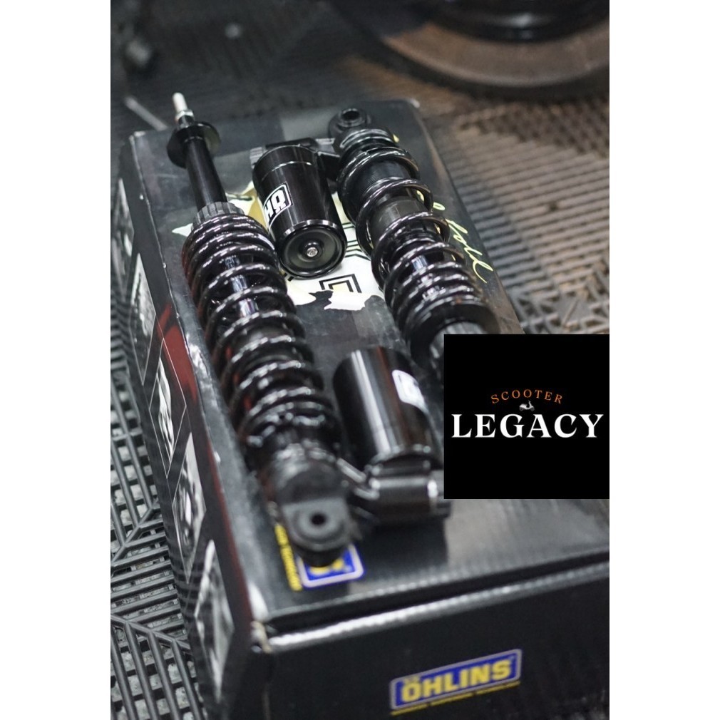 Shock Tabung OHLINS YA Series Black Front & Rear Vespa Sprint Prima