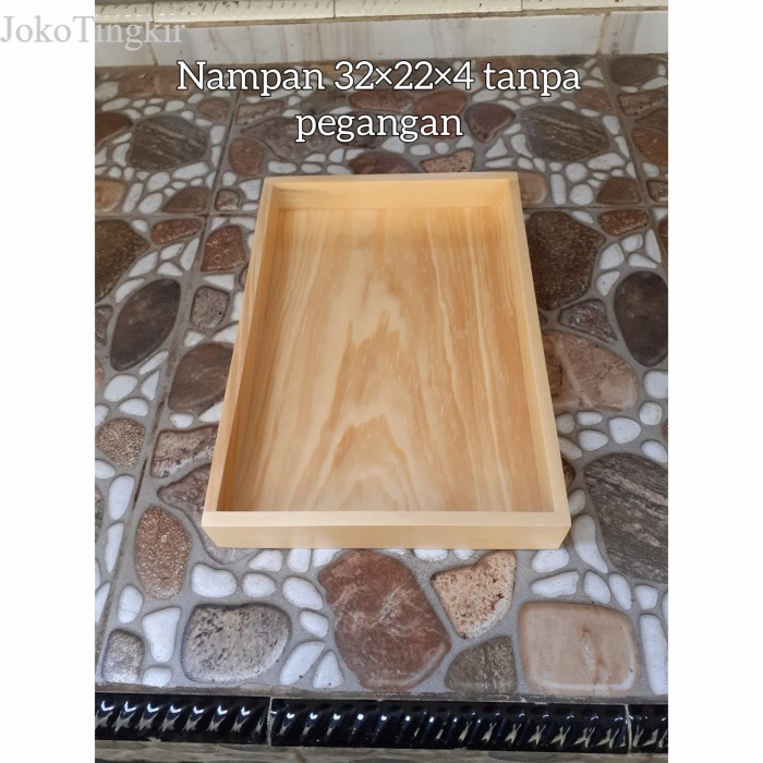 

Baki Kayu/ Nampan Kayu Pinus 32x22cm Tanpa Lubang murah