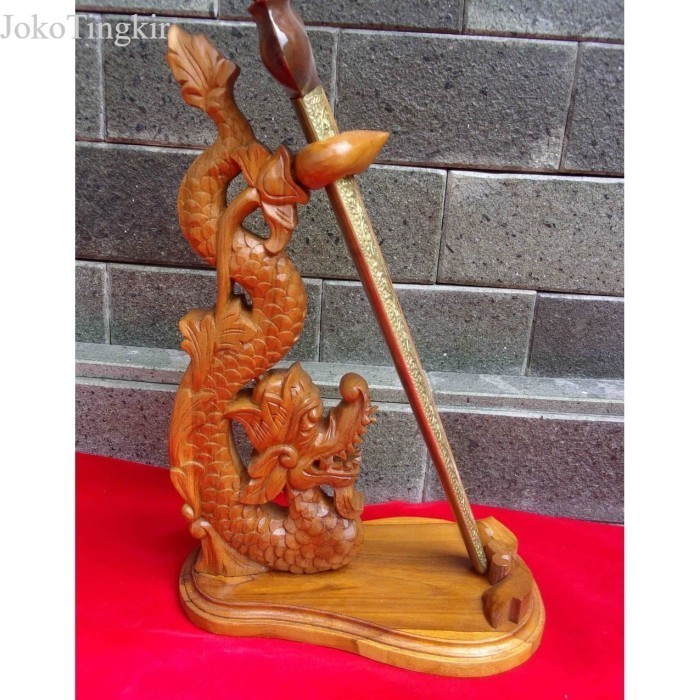 

Stand Jagrak Dudukan Keris Ukiran Dragon Naga Alusan murah