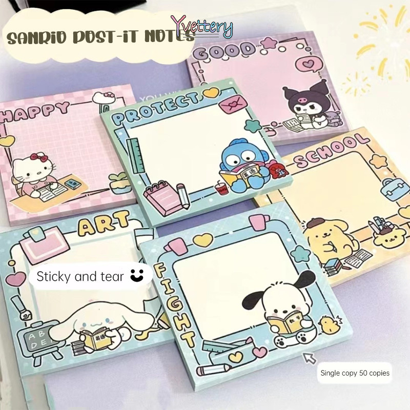 

COD❤️ Kartun Sanrio Note Kertas Catatan Tempel Lucu Buku Materi Akun Siswa-yy