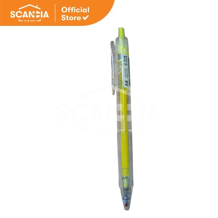 

SCANDIA Pulpen Retractable Gel Pen Neon Yellow 0.5mm (AGPH5603)