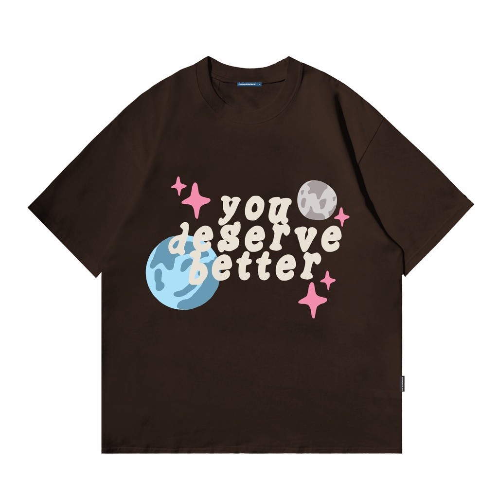【COD】 NEW Kaos Oversize Colourspace - Forental TO 044 Dark Brown KAOS