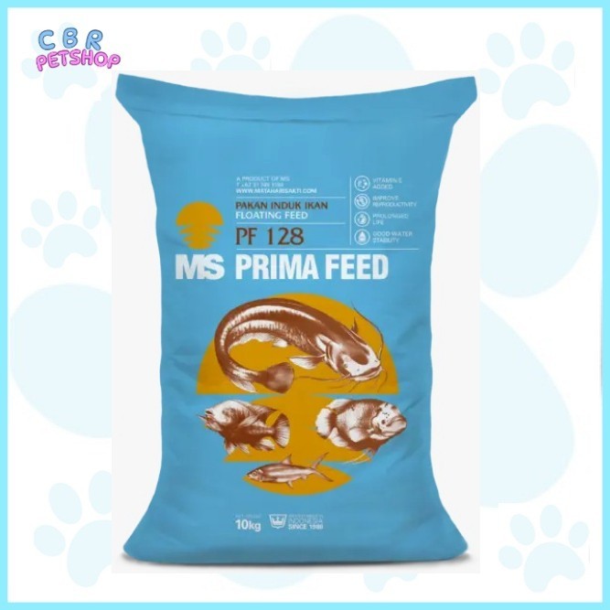 Pakan PF128 Makanan INDUKAN ikan Patin Mas Lele Nila Gurame Dll Pelet PF 128 Size 6mm Repack 1 Kg