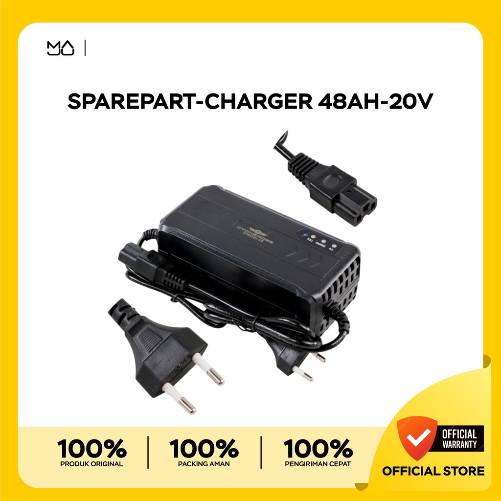 Charger Aki Sepeda Listrik 48Volt 20Ah Charger Selis - Original