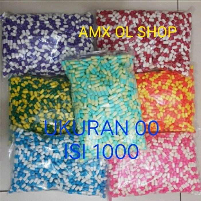 CANGKANG KAPSUL KOSONG UKURAN 00 ISI 1000/KAPSUL KOSONG
