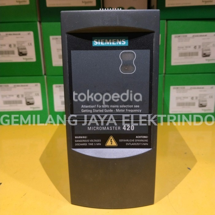 INVERTER SIEMENS 0,37KW SIEMENS MICROMASTER 420 6SE6420-2AB13-7AA1 ORI