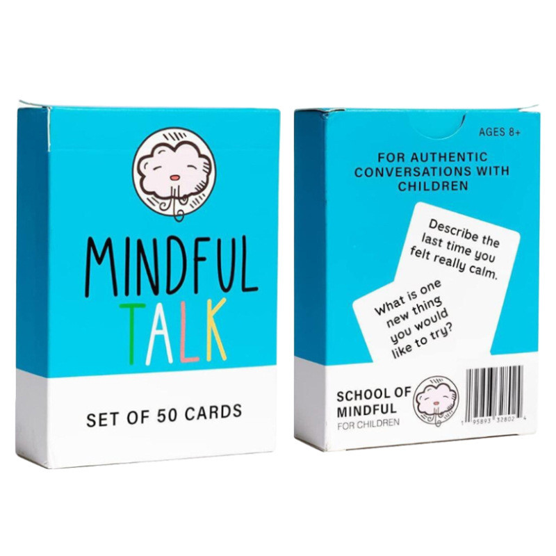

50 Cards Mindful Talk English Version of Mindful Talk Children's Card Game Family Party Leisure Cards Gifts