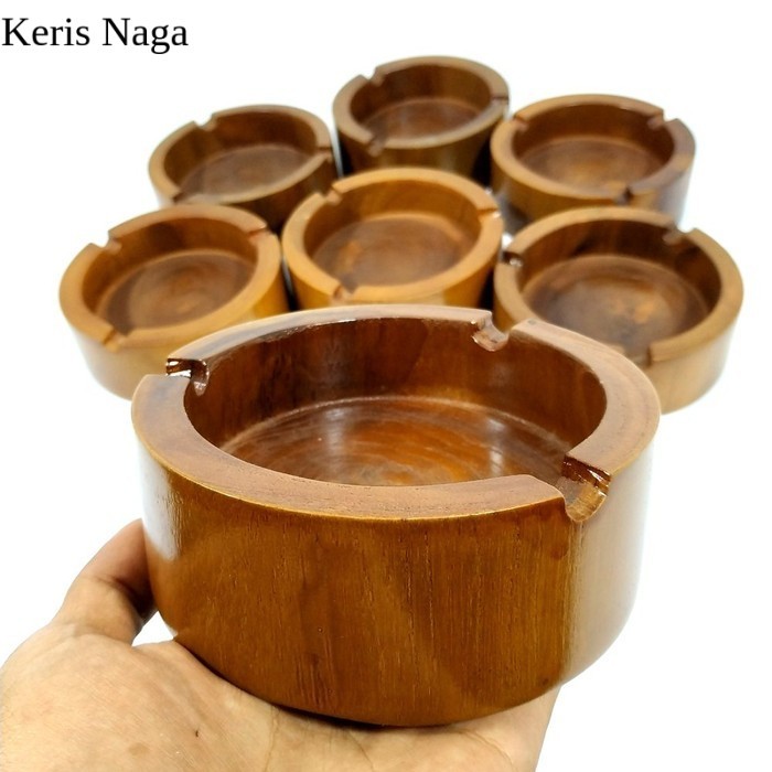 Rediy Asbak Rokok Unik Antik Dari Kayu Jati Asli LSF10