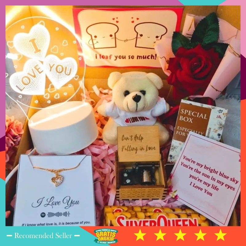 

Hadiah Wedding Anniversary Hampers Murah / Kado Hadiah Cewek / Hampers Anniversary / Giftbox Pacar